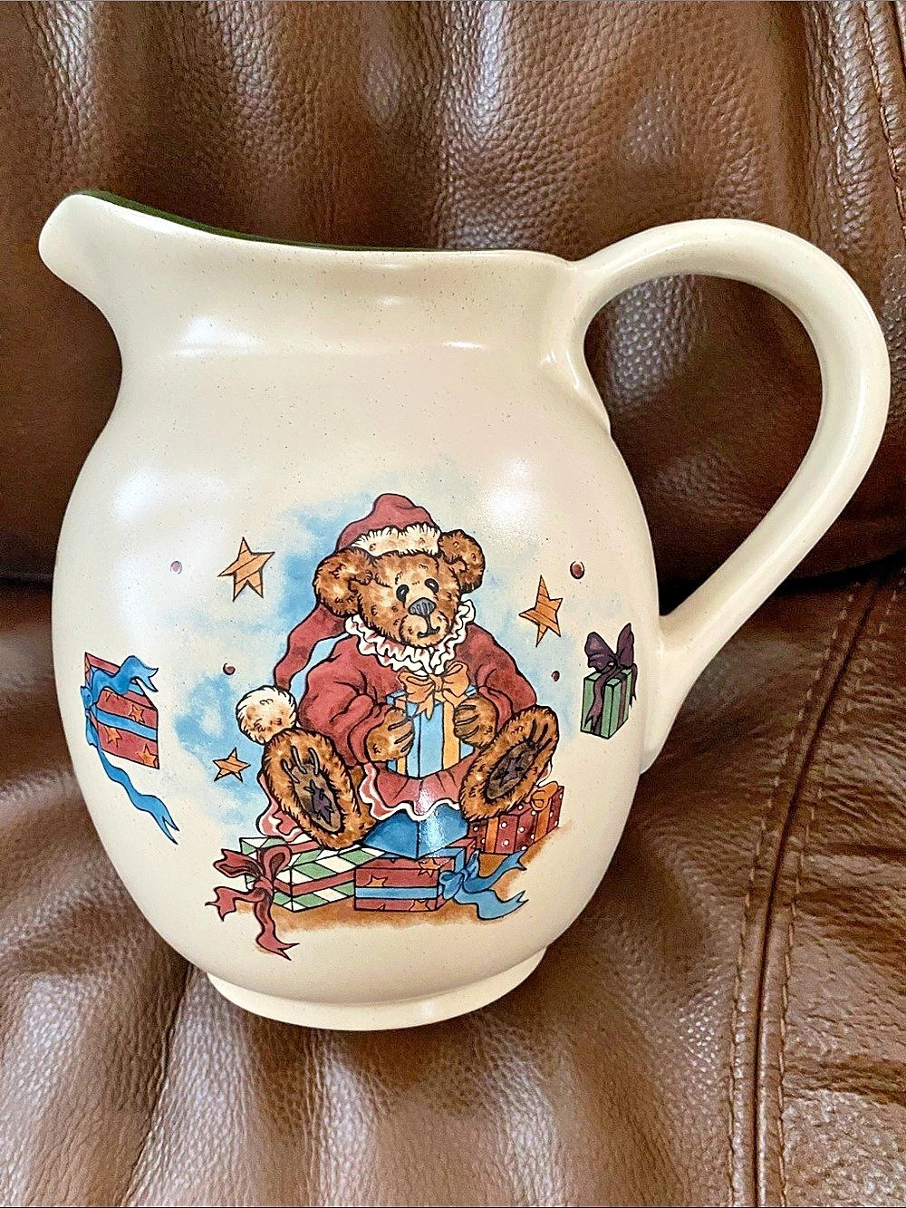 The Boyd's Collection Christmas Bear Pitcher Ceramic Pitcher
